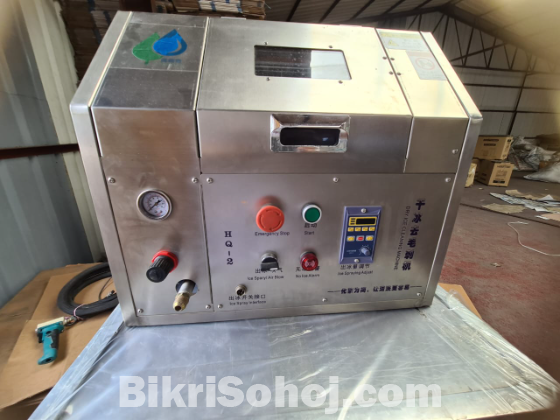 BBA Block Dry Ice Blaster Machine PCB Glue Cleaning Machine